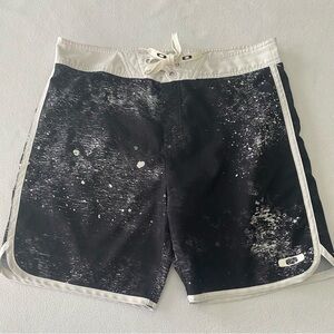 OAKLEY Board Shorts Men’s Size 36 Painters, Jet Black, SKU 482109OVT